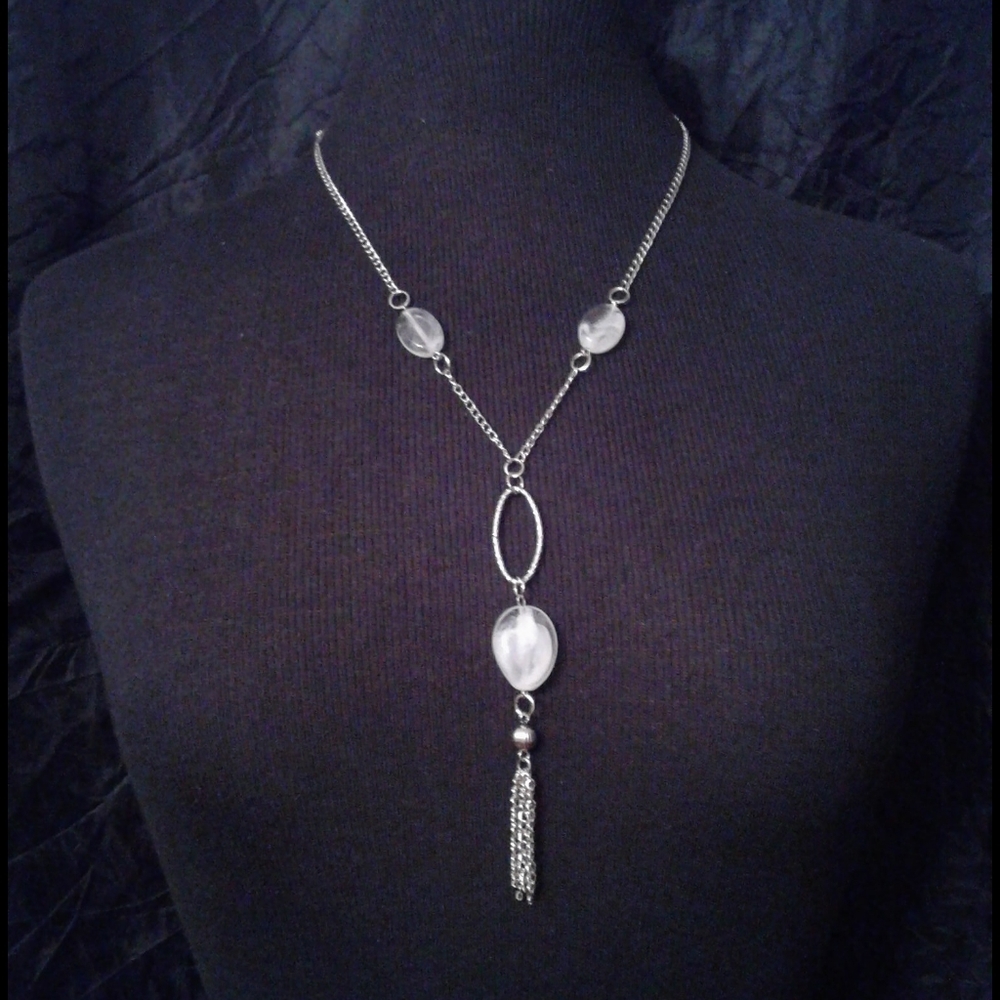 dangle and tassel necklace set